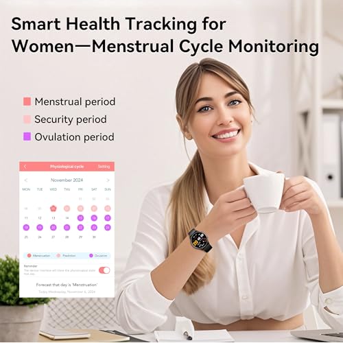 Smart Watches for Men, Heart Rate & SpO2 Monitor (Black)